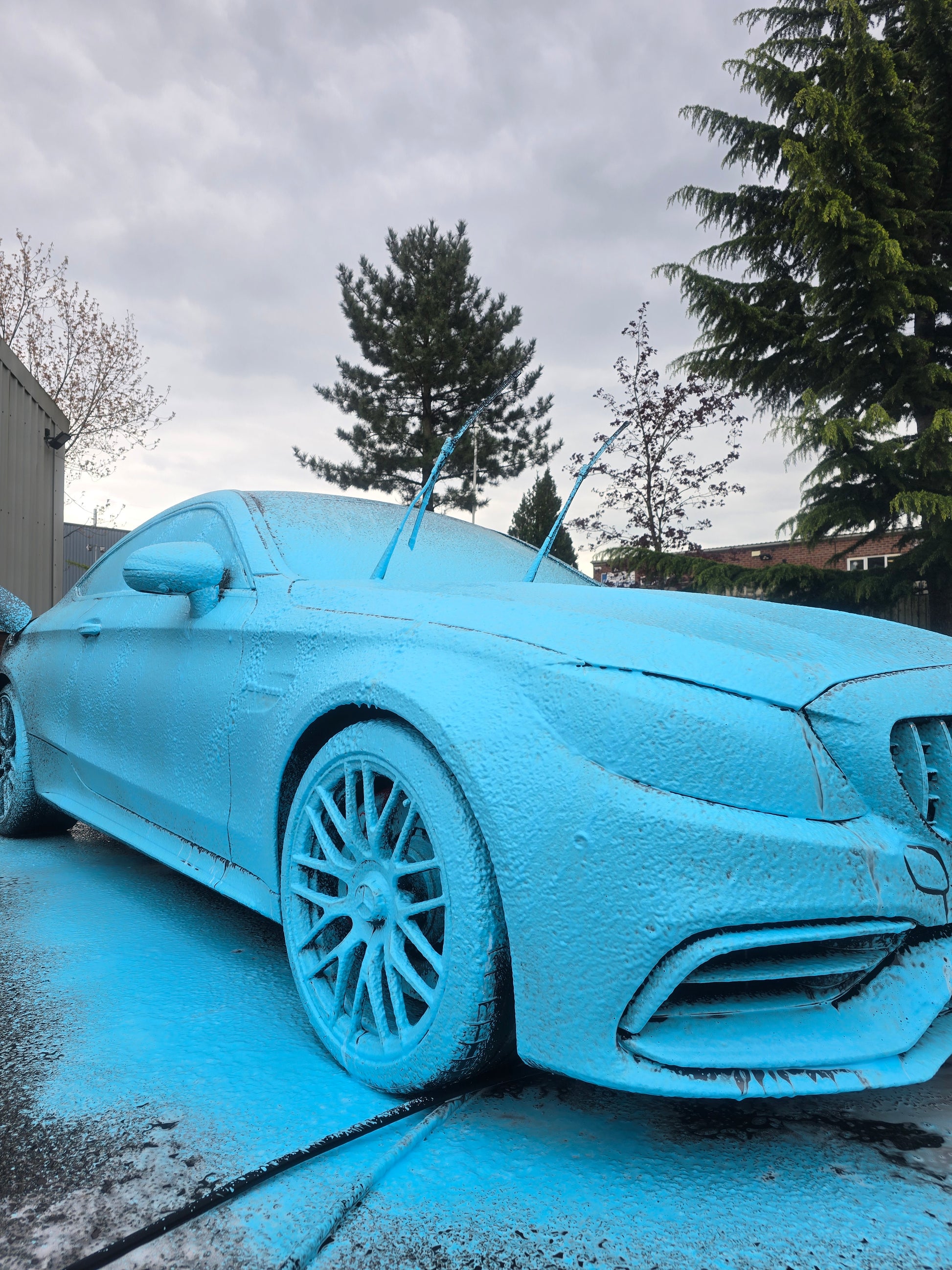 blue snow foam, coloured snow foam, snow foam