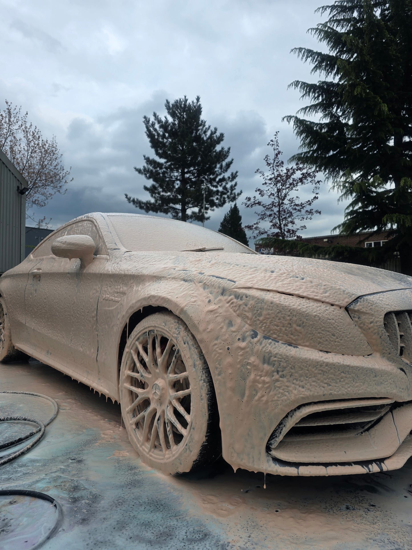 orange snow foam, coloured snow foam, snow foam