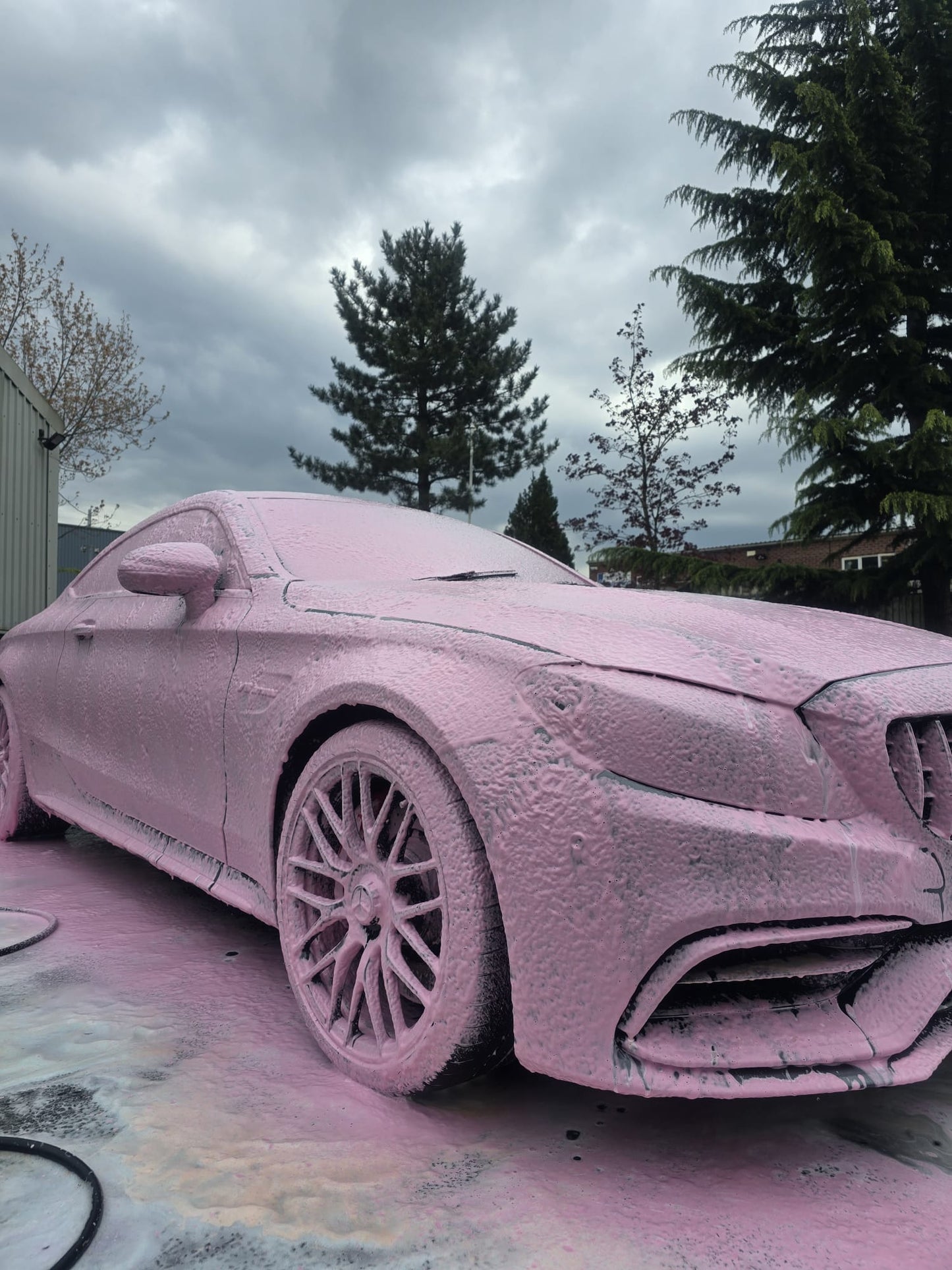 pink snow foam, coloured snow foam, snow foam