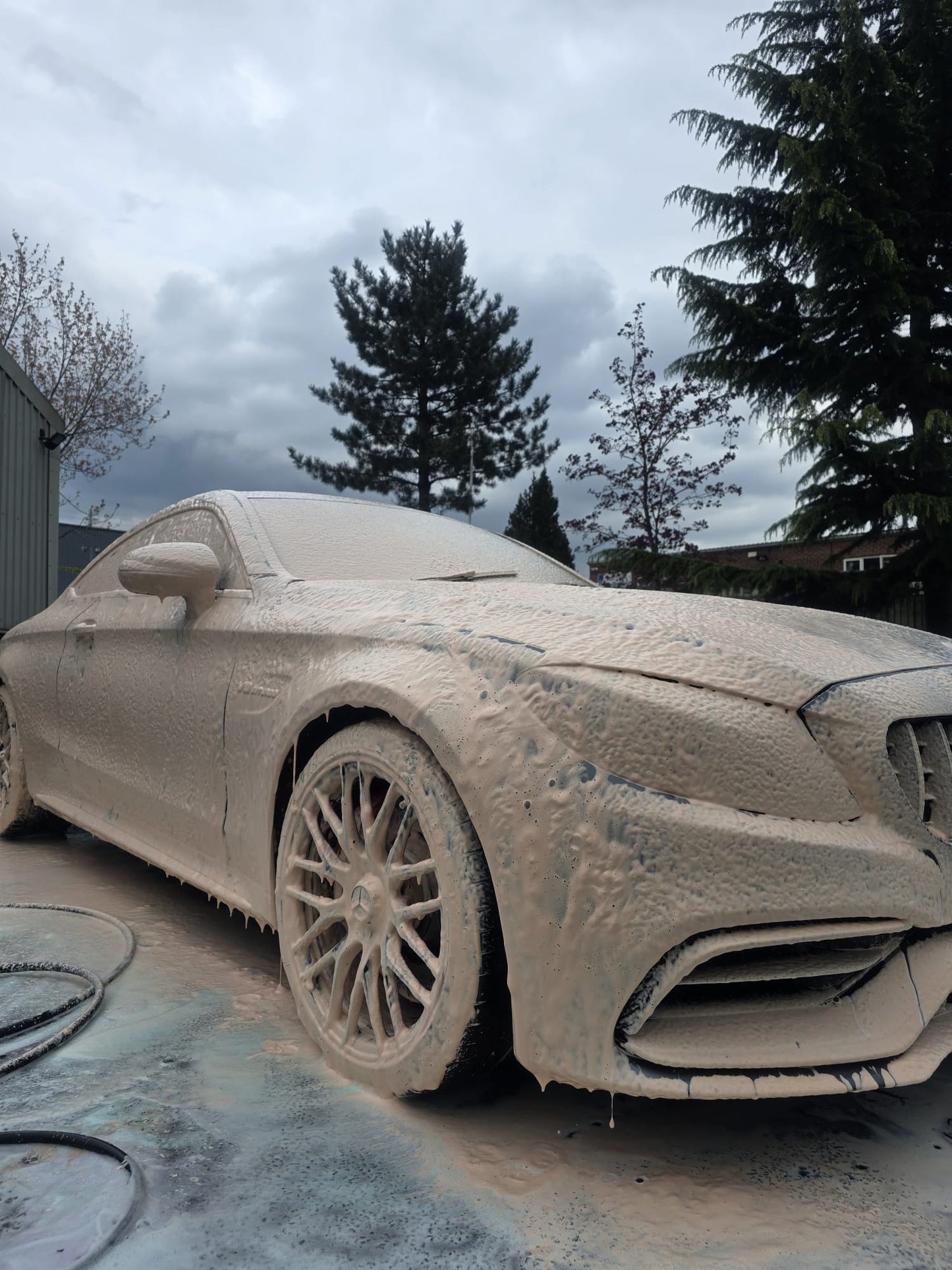 orange snow foam, coloured snow foam, snow foam