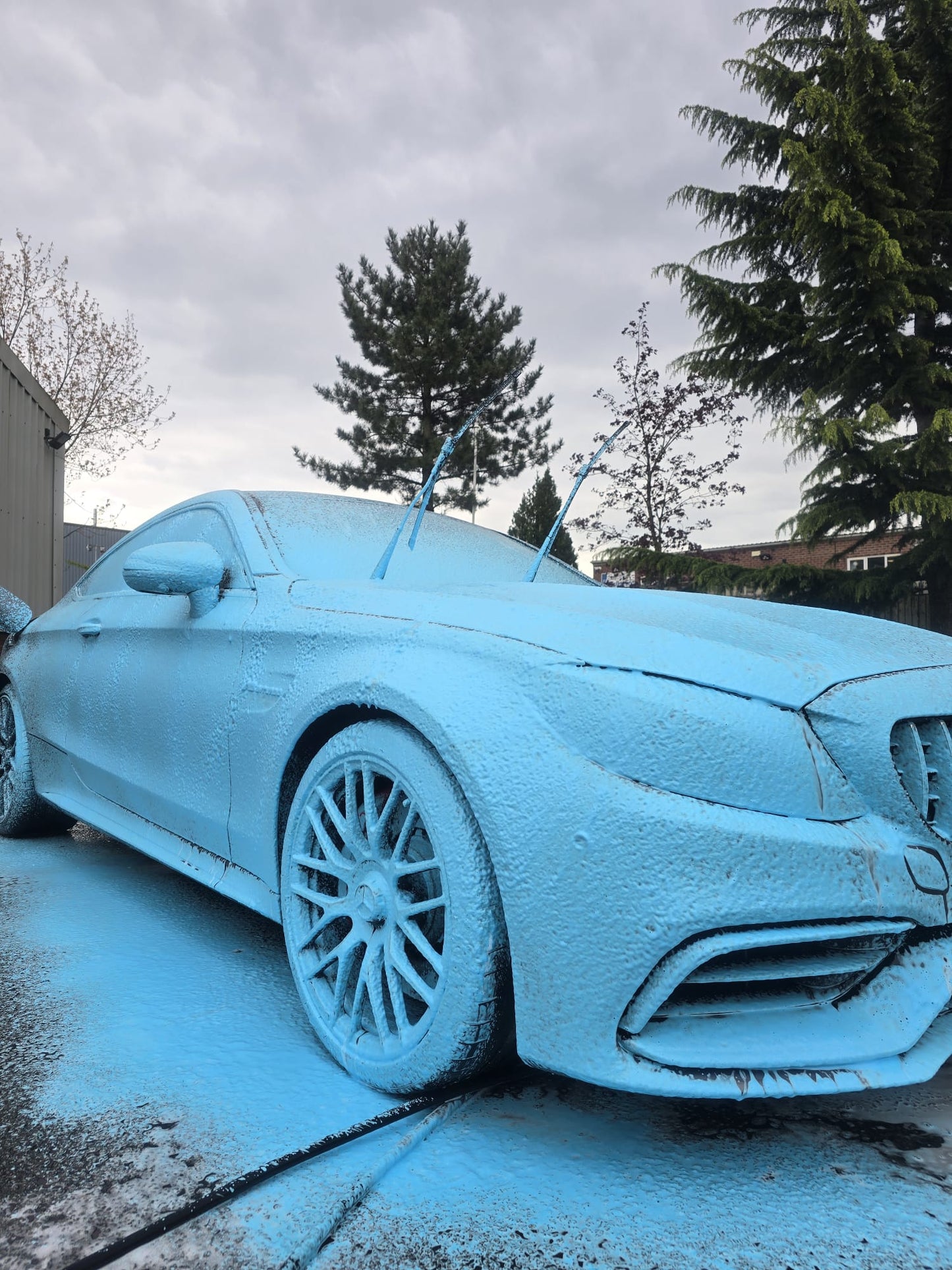 blue snow foam, coloured snow foam, snow foam