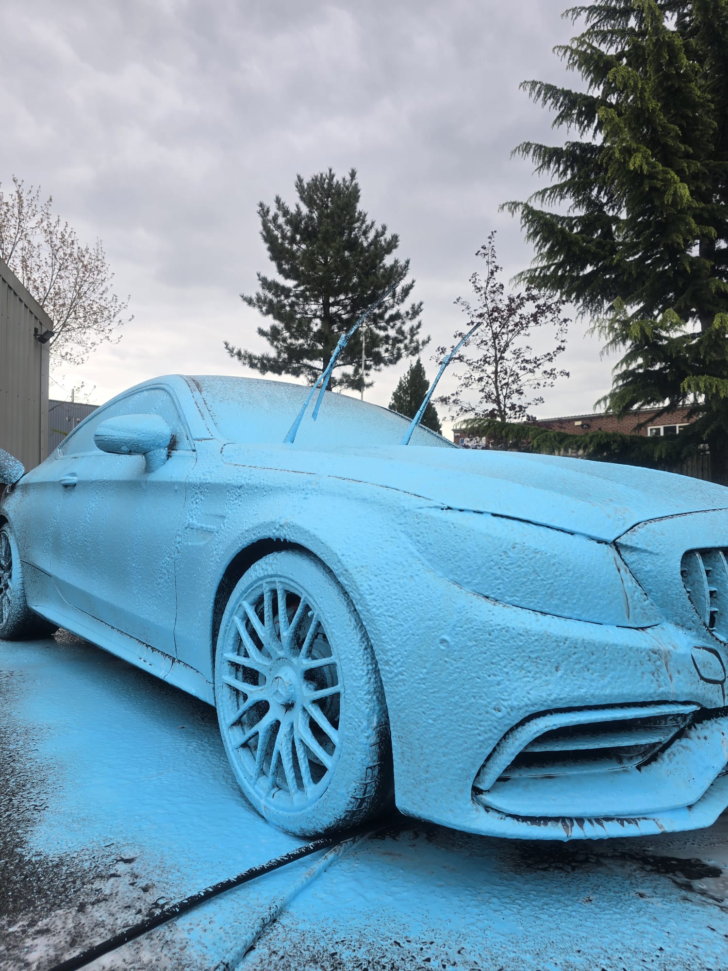 blue snow foam, coloured snow foam, snow foam