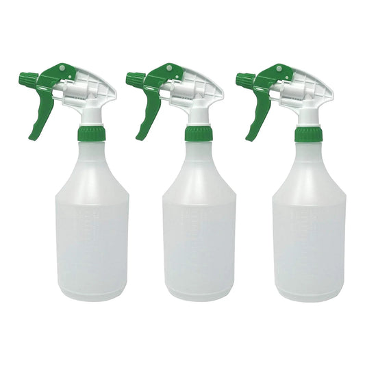 3pk Trigger Spray Bottle 750ml Reusable Heavy Duty